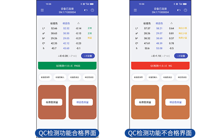 色度計QC檢測功能